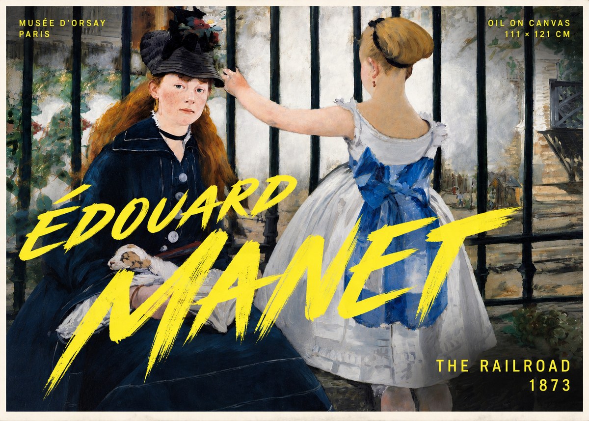 Édouard Manet The Railroad No5 - Juliste