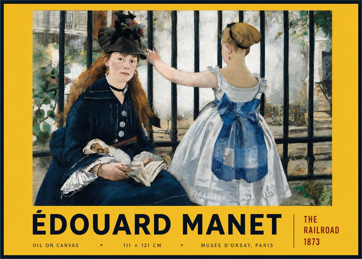 Édouard Manet The Railroad No6 - Juliste