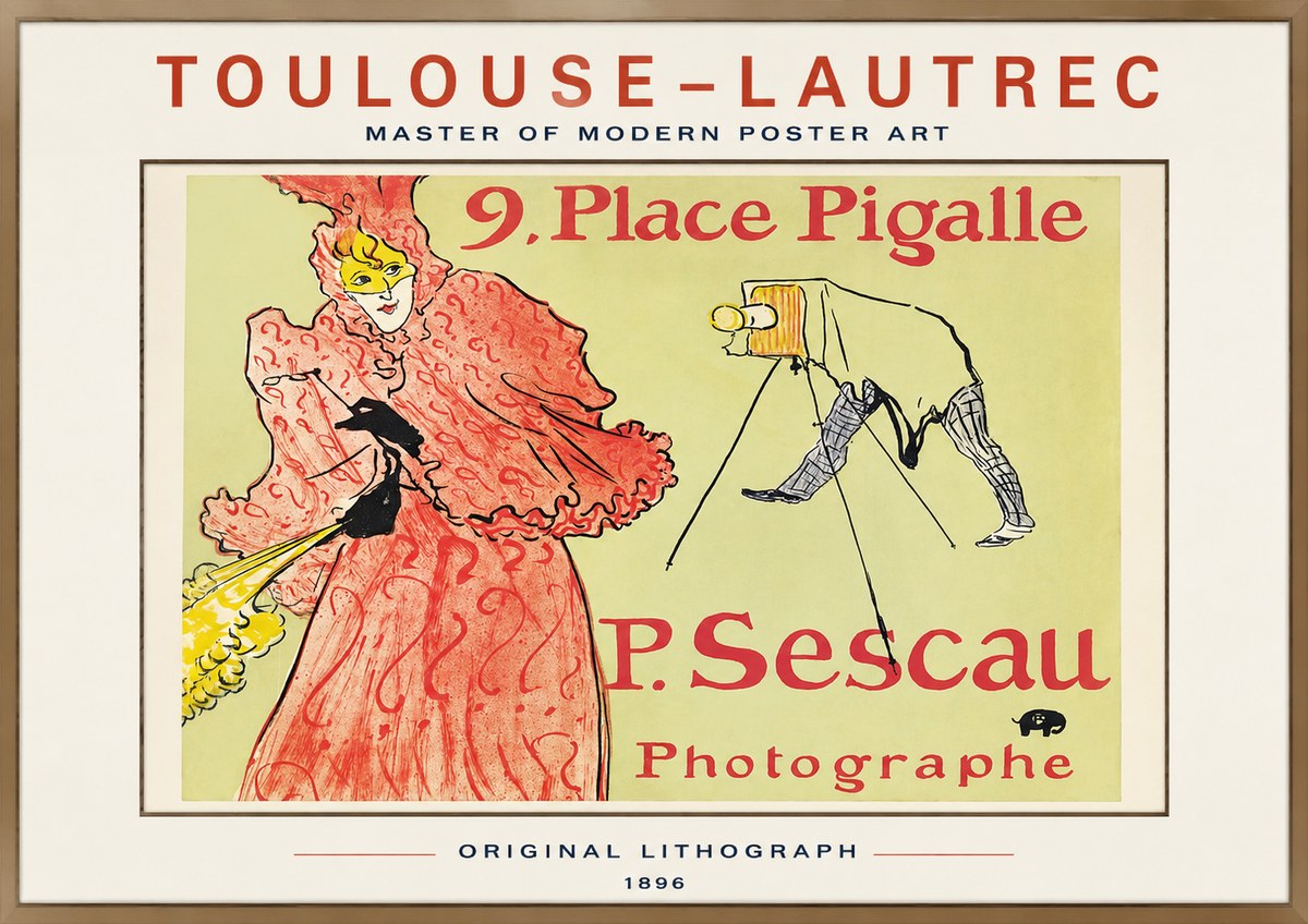 Toulouse-Lautrec 9. Place Pigalle No1 - Juliste