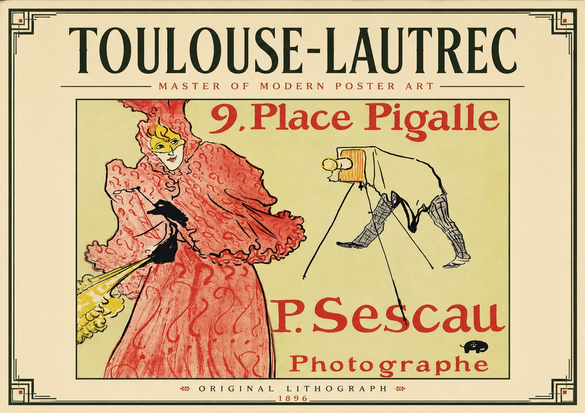 Toulouse-Lautrec 9. Place Pigalle No5 - Juliste