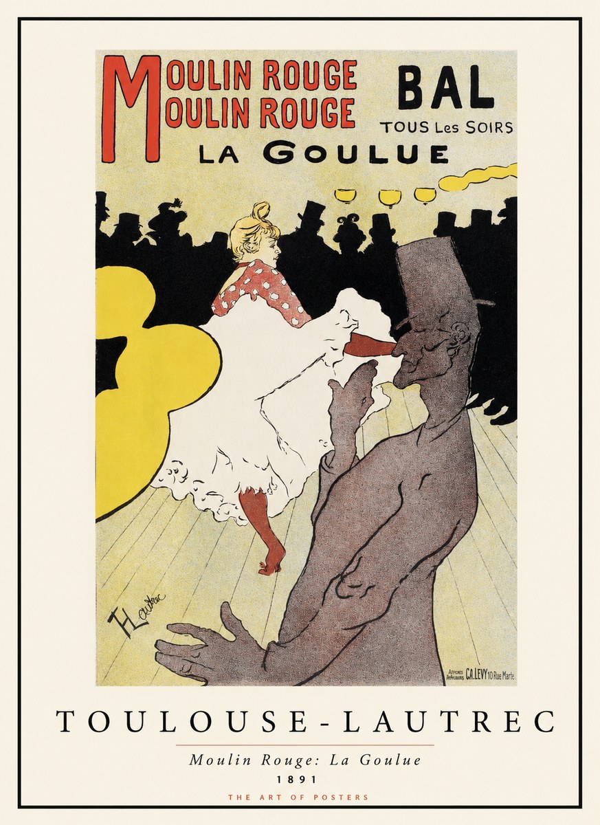 Toulouse-Lautrec Moulin Rouge: La Goulue No1 - Juliste
