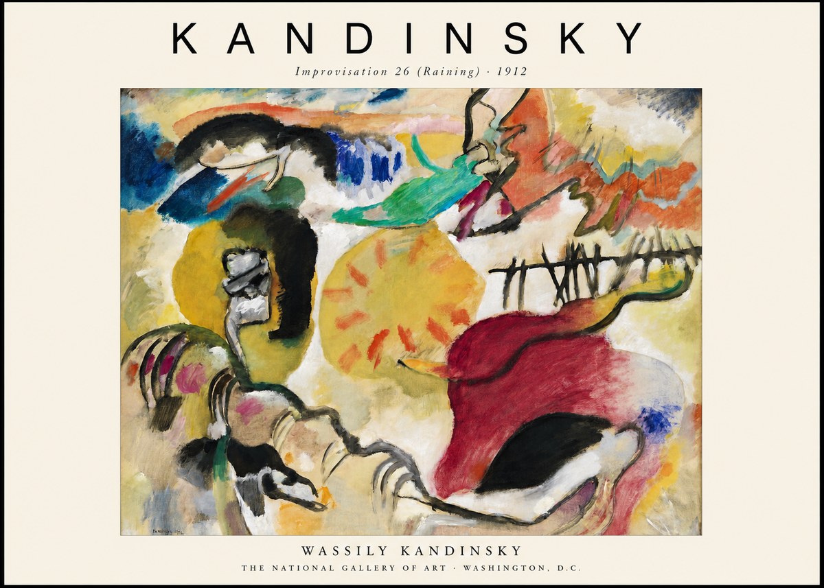 Kandinsky Improvisation 26 (Raining) No1 - Juliste