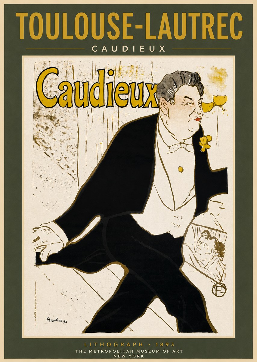 Toulouse-Lautrec Caudieux No2 - Juliste
