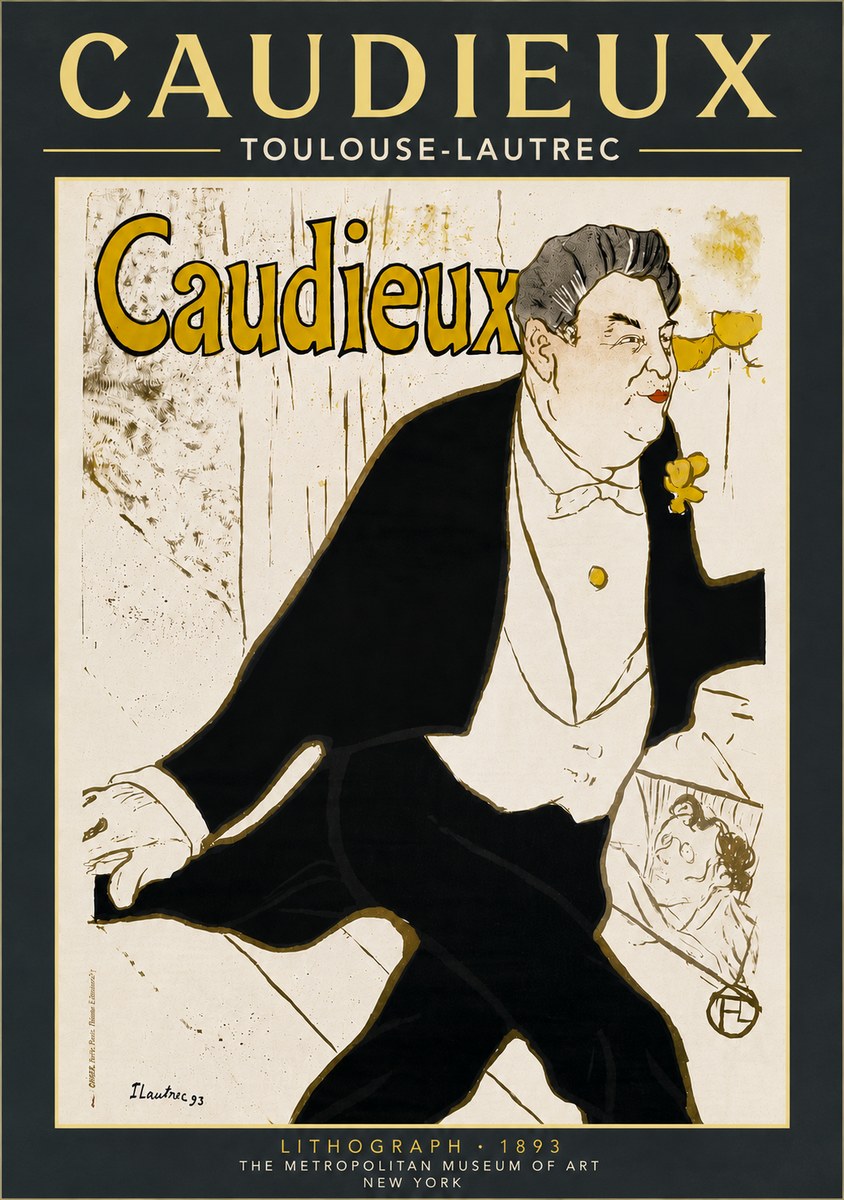 Toulouse-Lautrec Caudieux No6 - Juliste