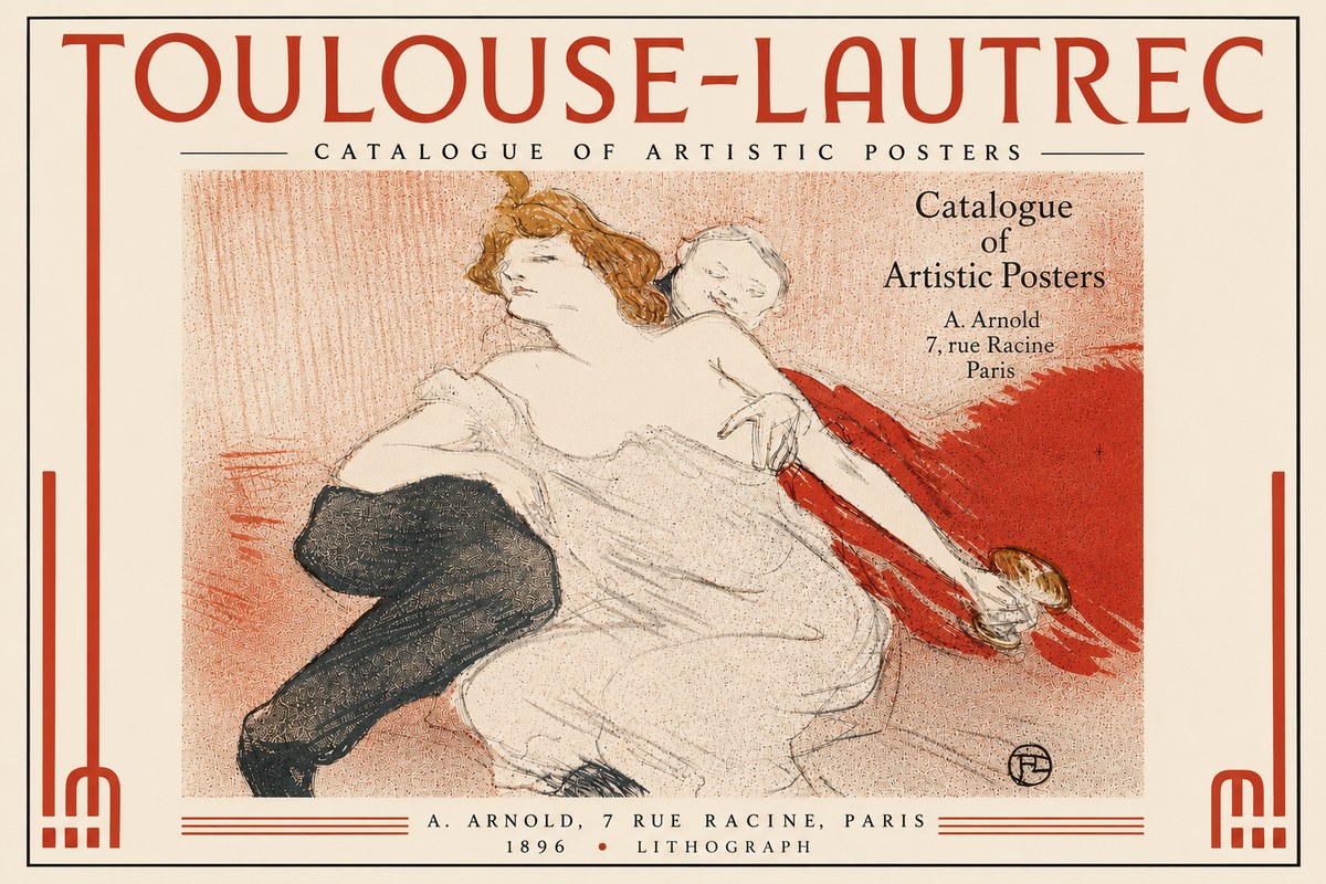 Toulouse-Lautrec Catalogue of Artistic Posters No6 - Juliste