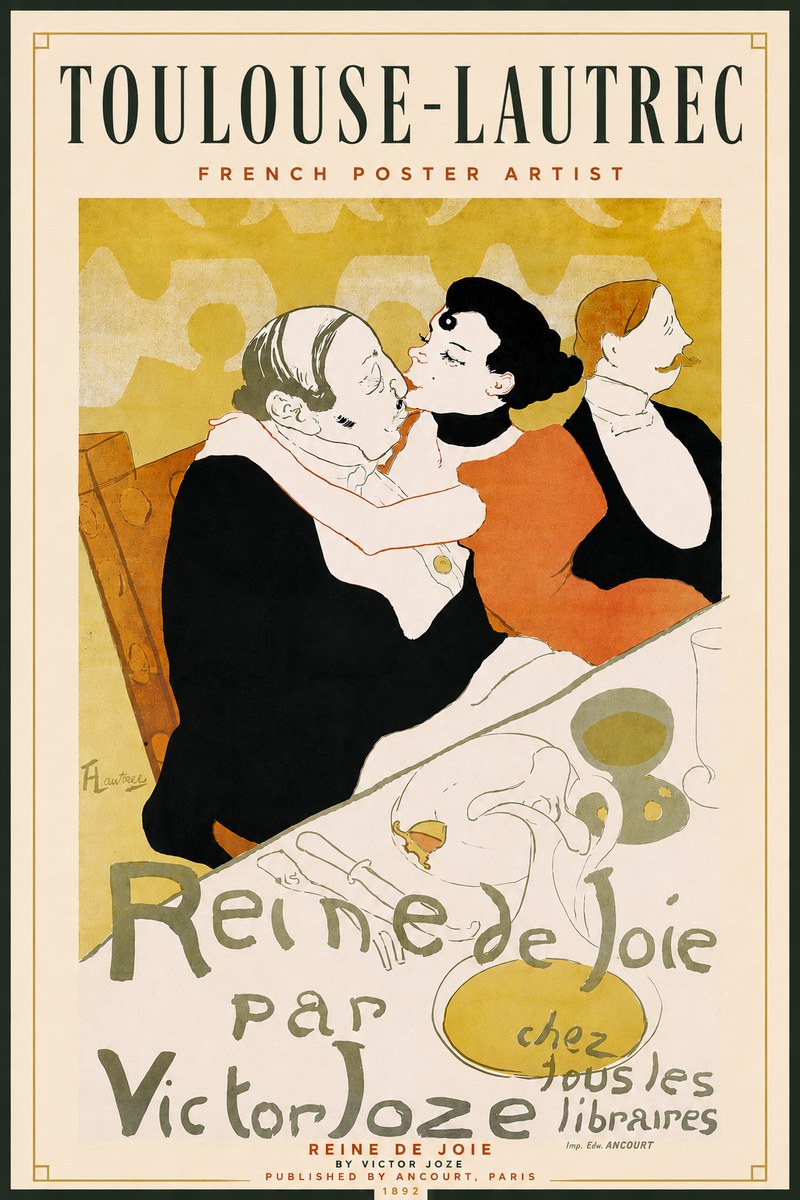 Toulouse-Lautrec Reine De Joie I No4 - Juliste