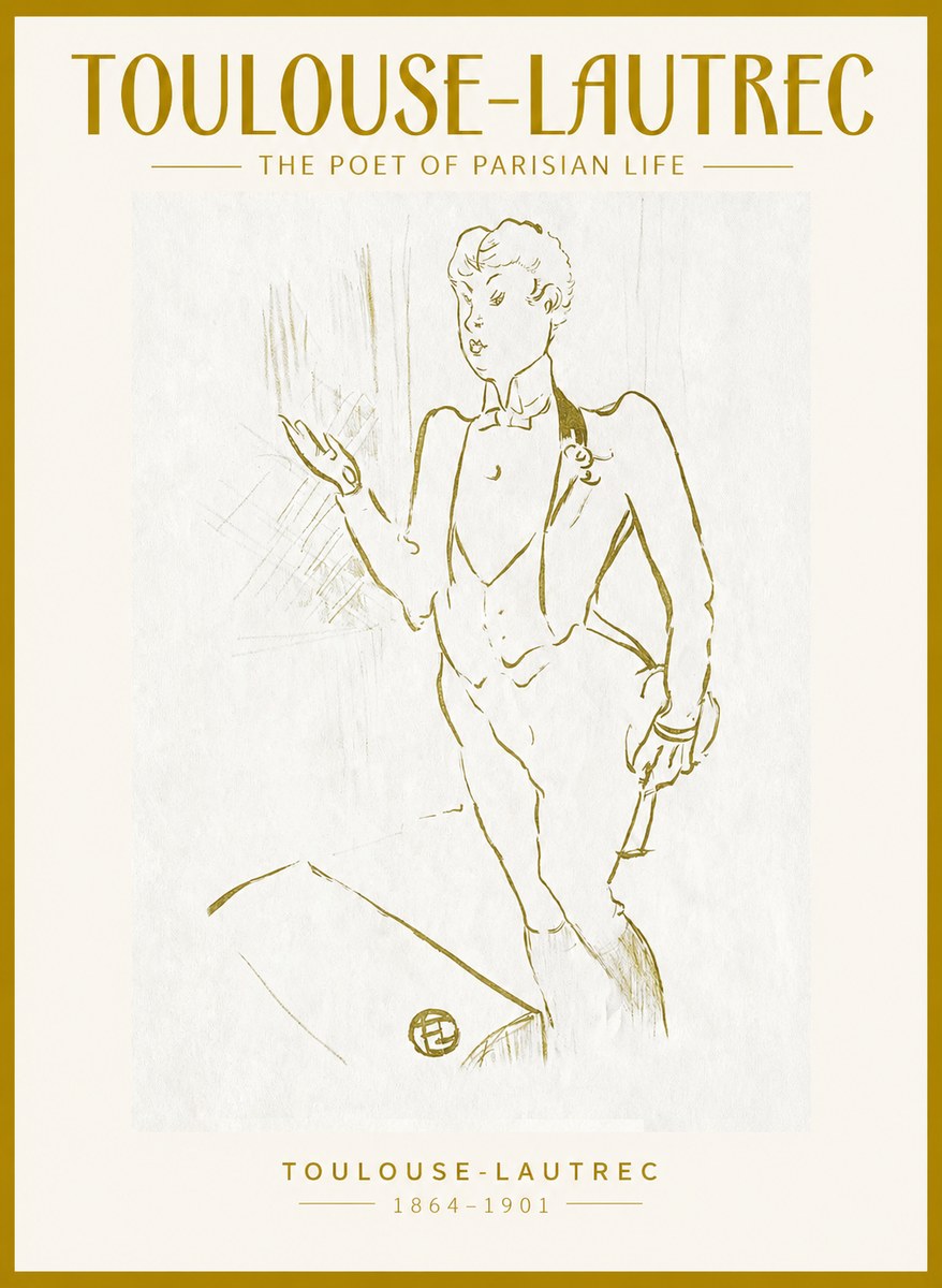 Toulouse-Lautrec The Poet of Parisian Life No1 - Juliste