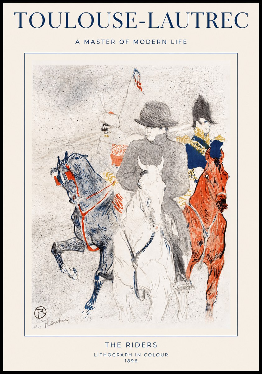 Toulouse-Lautrec The Riders No1 - Juliste
