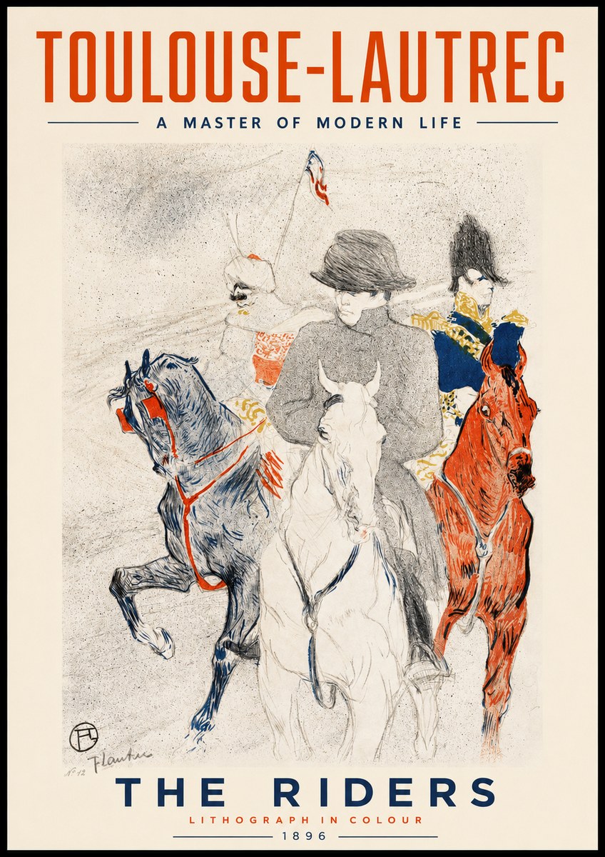 Toulouse-Lautrec The Riders No2 - Juliste
