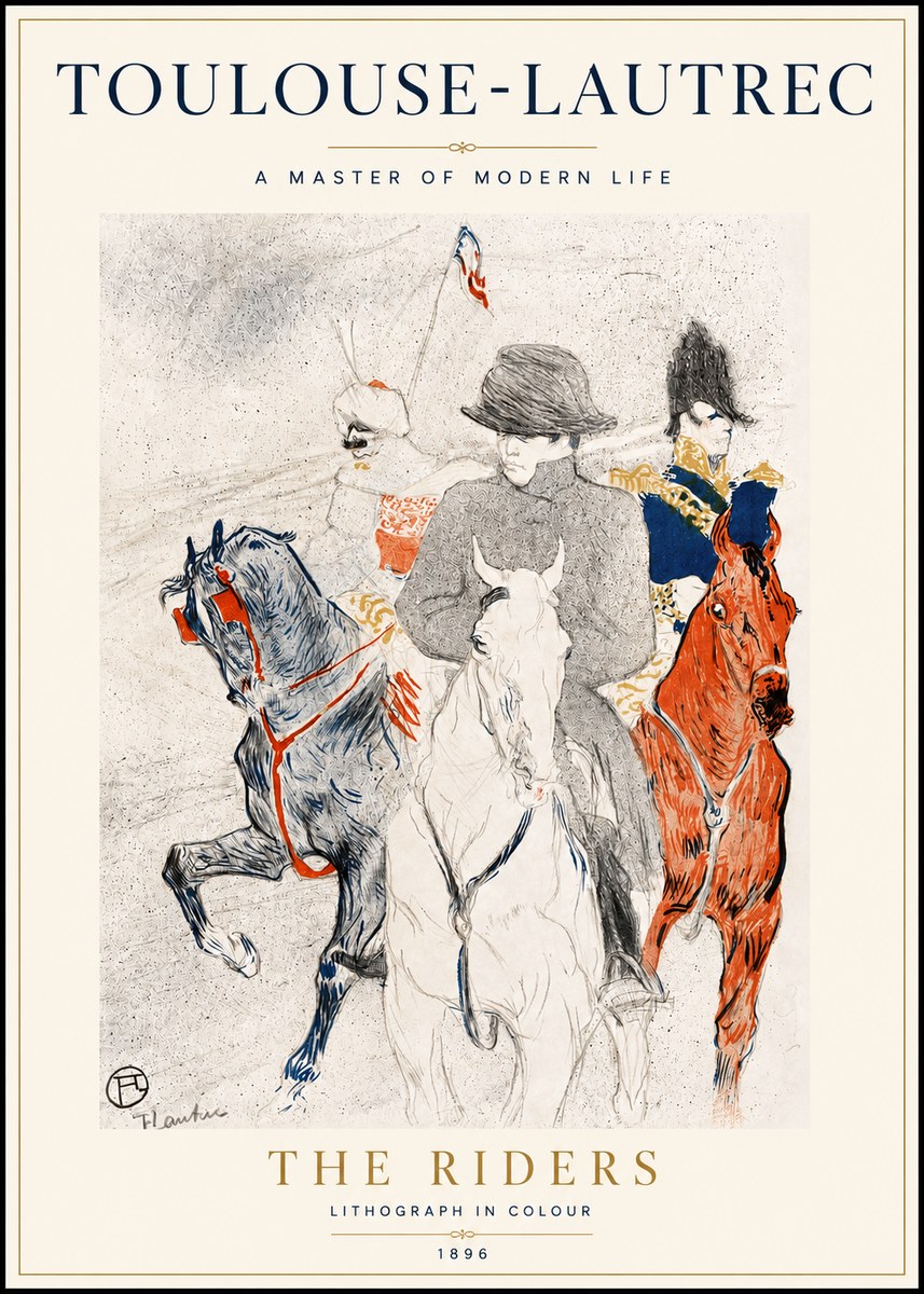 Toulouse-Lautrec The Riders No5 - Juliste
