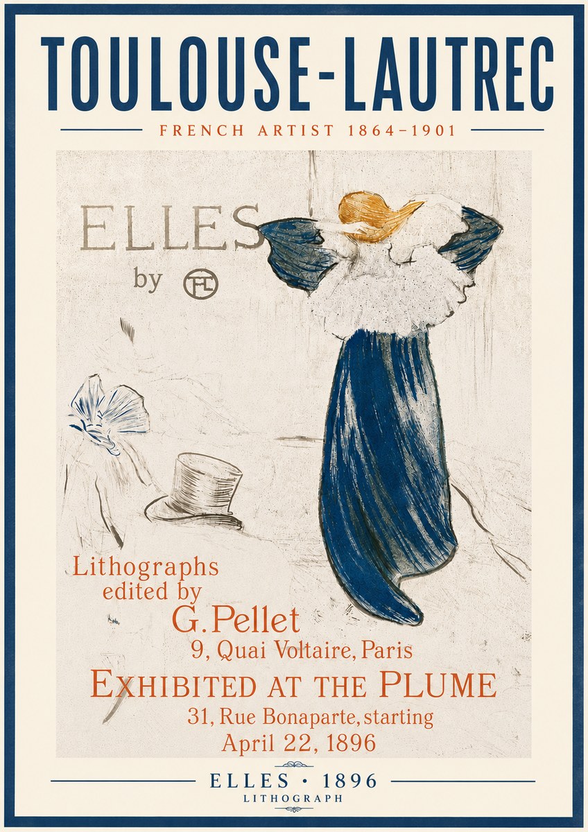 Toulouse-Lautrec Elles No5 - Juliste