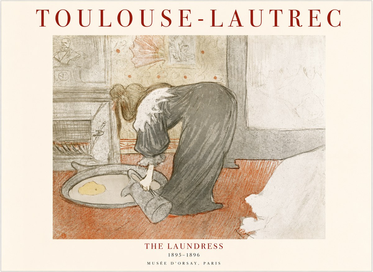 Toulouse-Lautrec The Laundress No1 - Juliste