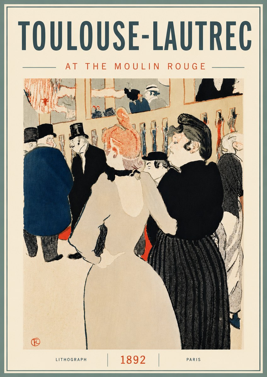 Toulouse-Lautrec At the Moulin Rouge VII No6 - Juliste
