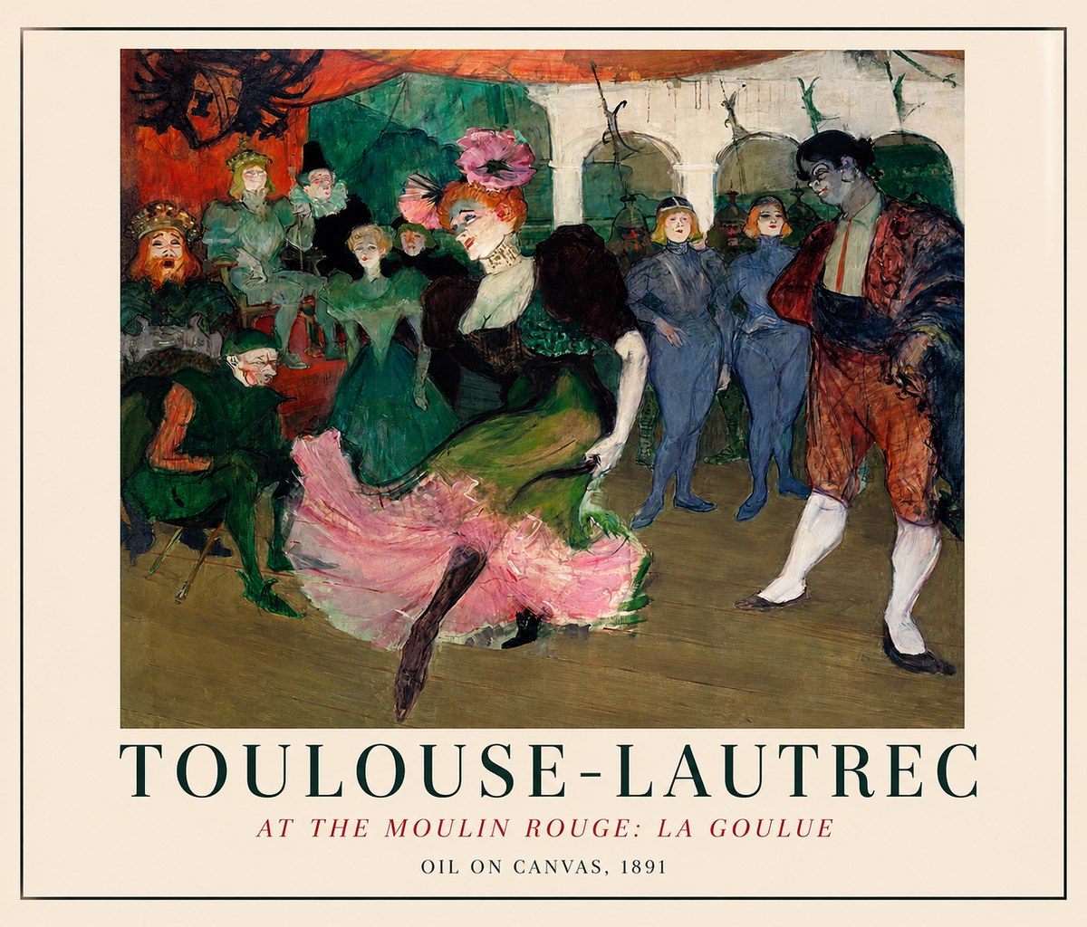 Toulouse-Lautrec At the Moulin Rouge: La Goulue No1 - Juliste