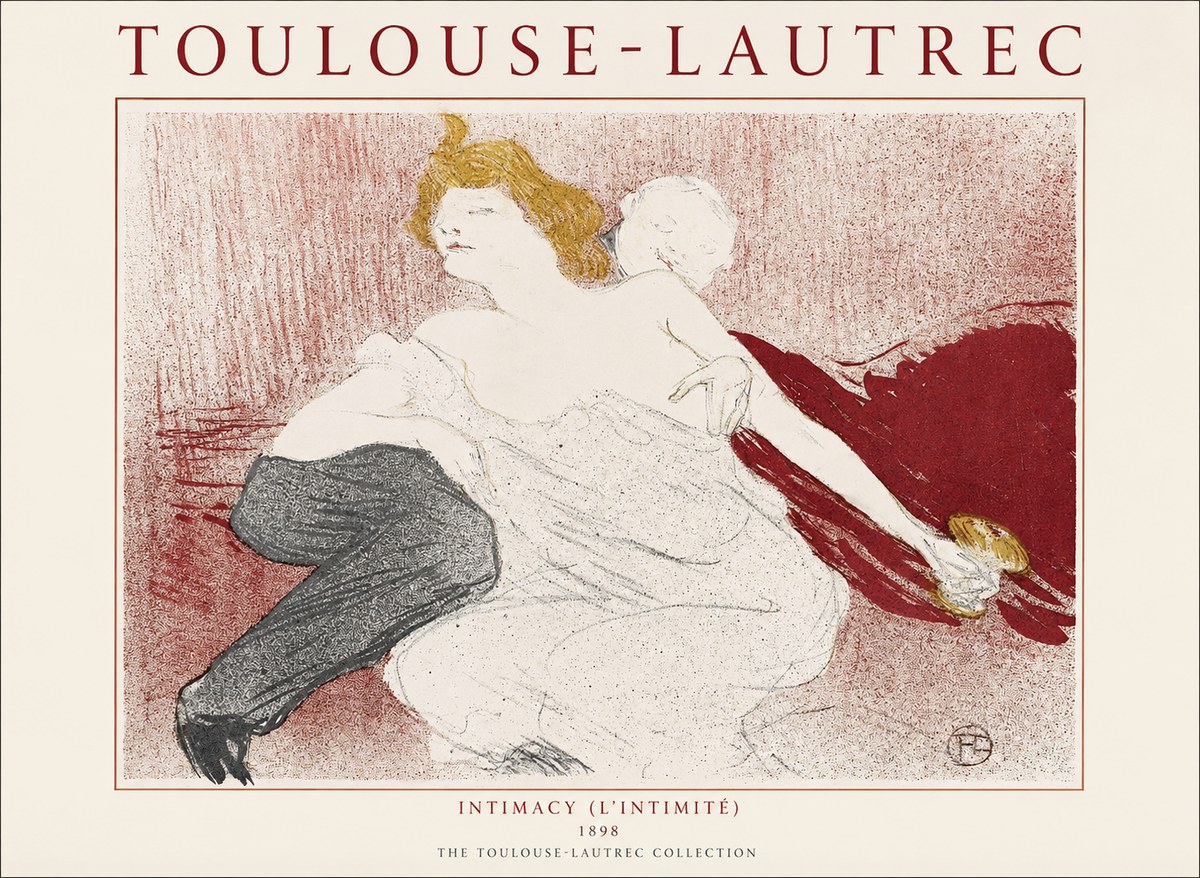 Toulouse-Lautrec Intimacy (L'intimité) No1 - Juliste