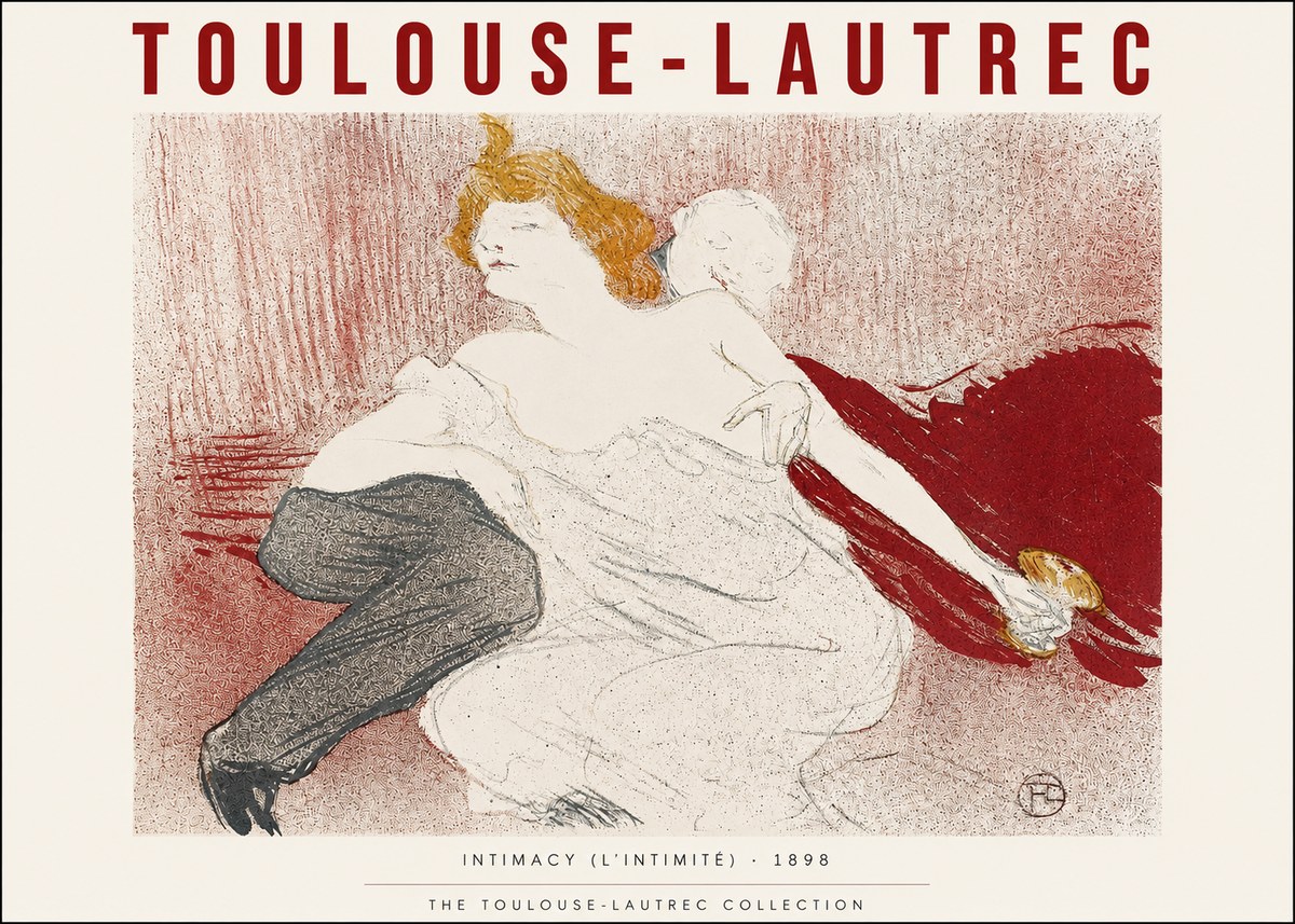 Toulouse-Lautrec Intimacy (L'intimité) No2 - Juliste