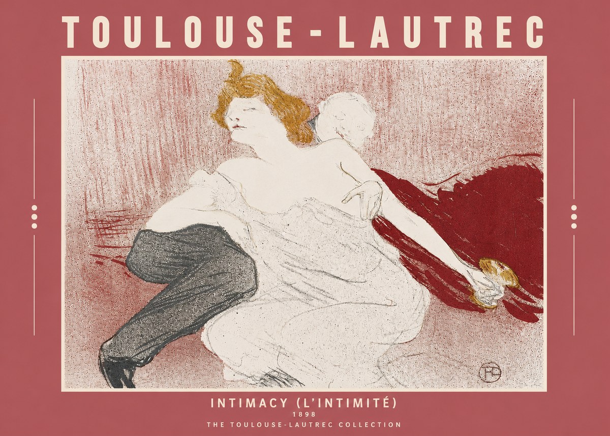 Toulouse-Lautrec Intimacy (L'intimité) No3 - Juliste