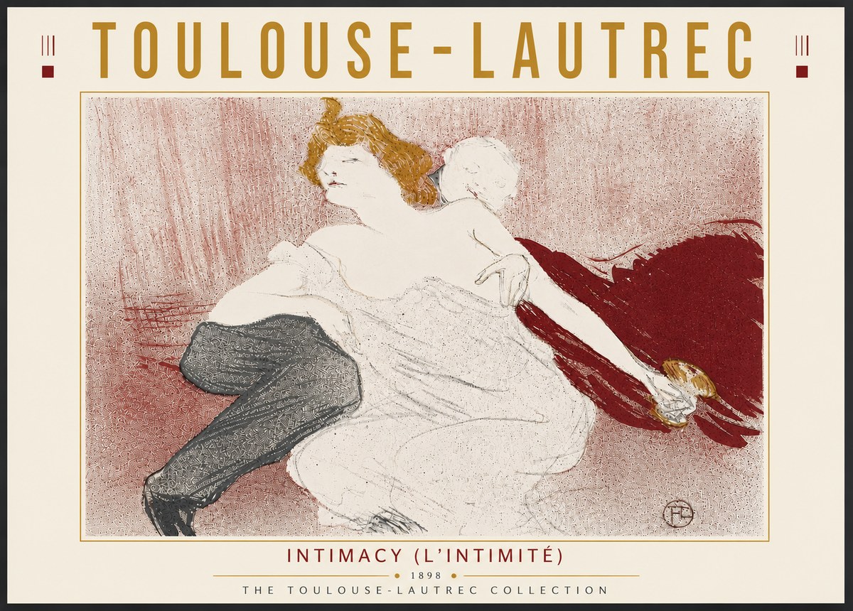 Toulouse-Lautrec Intimacy (L'intimité) No6 - Juliste