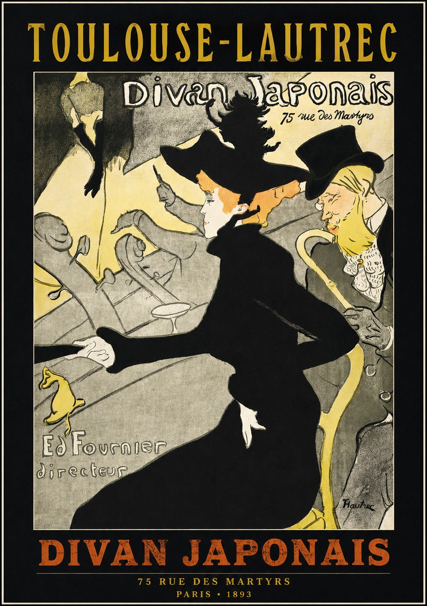 Toulouse-Lautrec Divan Japonais No2 - Juliste