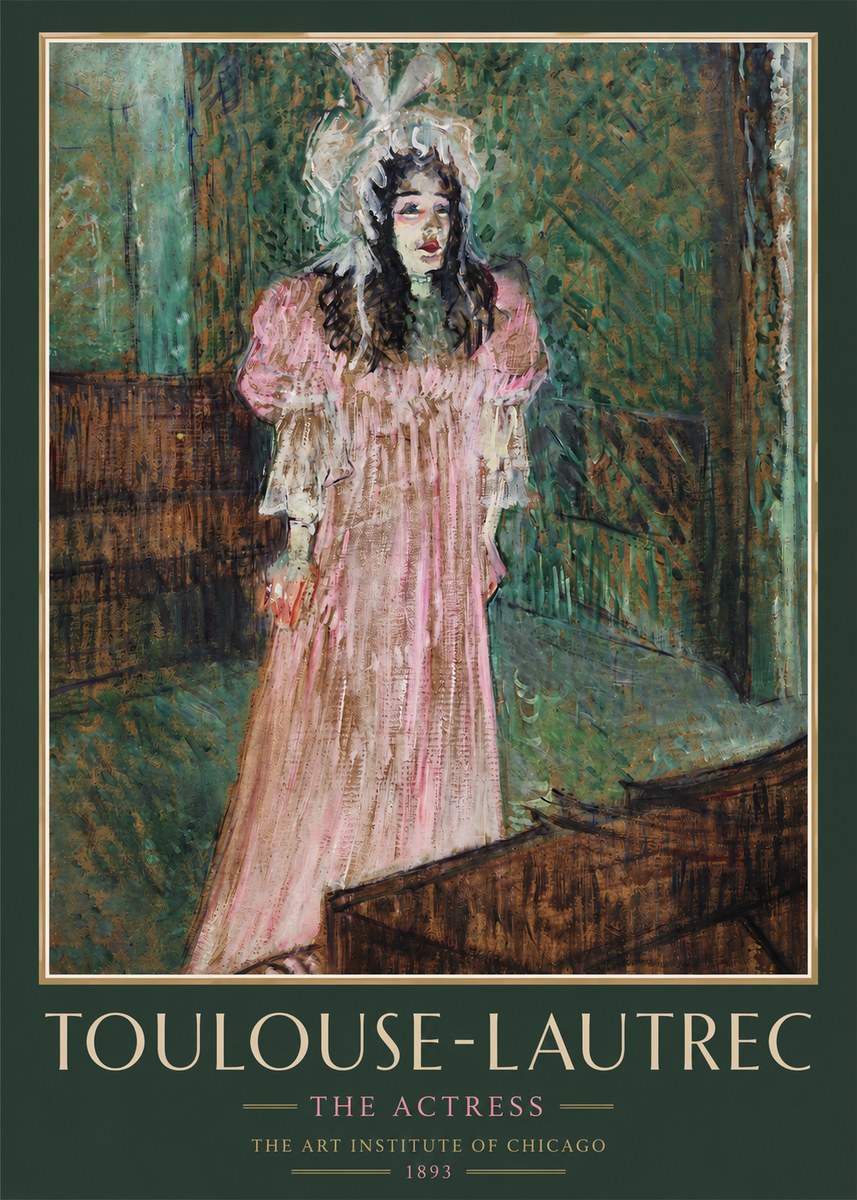 Toulouse-Lautrec The Actress No3 - Juliste