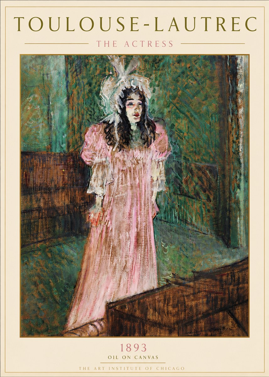 Toulouse-Lautrec The Actress No6 - Juliste