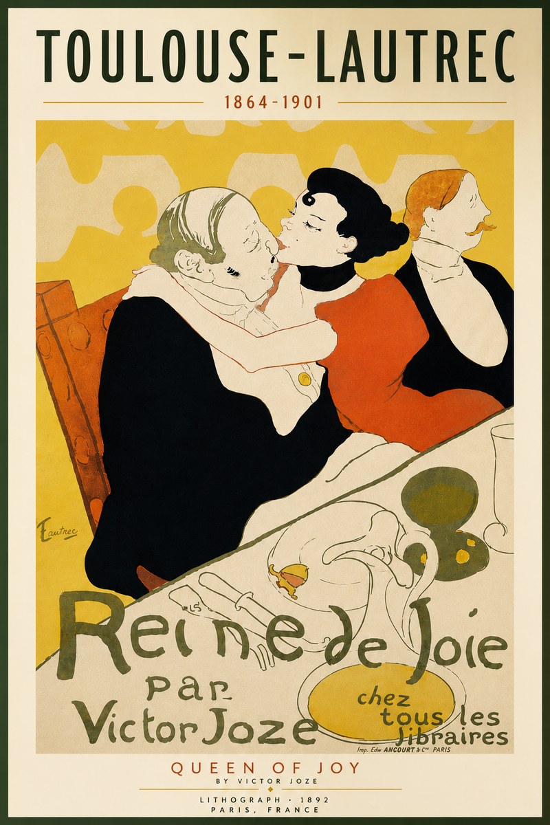 Toulouse-Lautrec Reine De Joie II No4 - Juliste