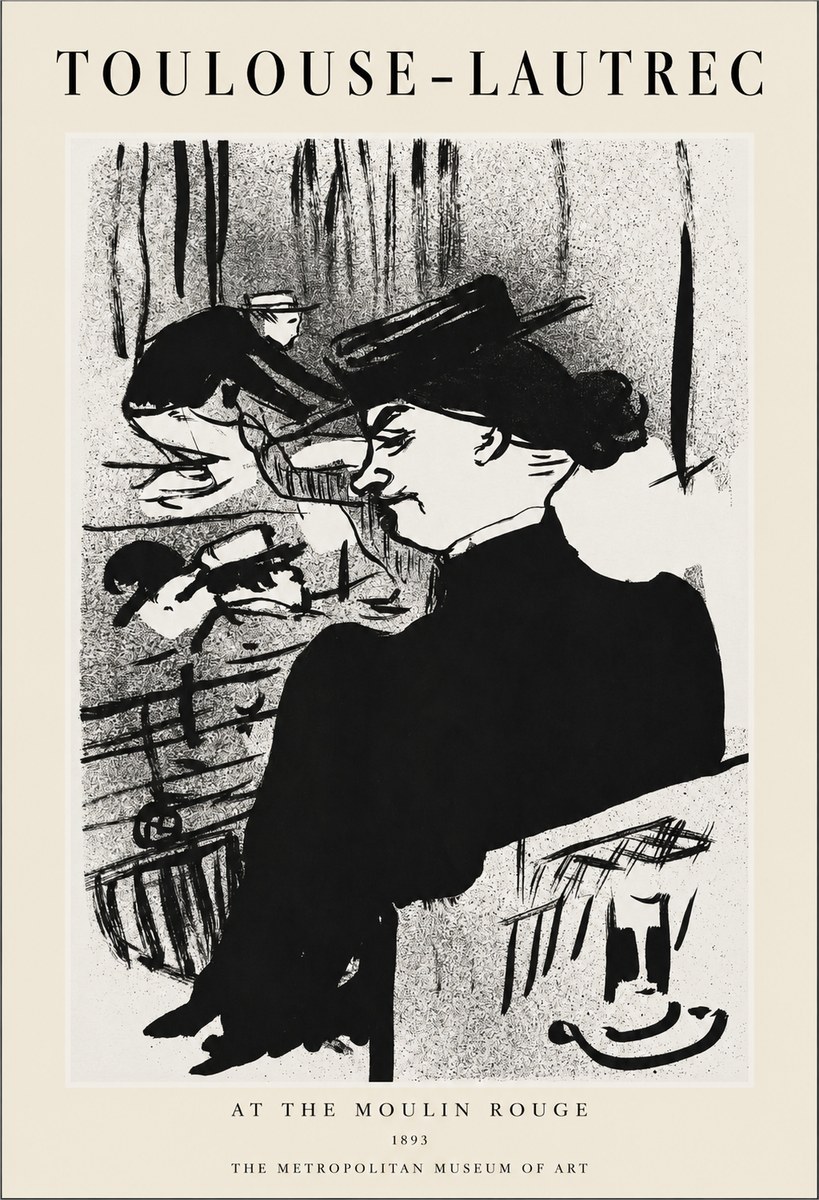 Toulouse-Lautrec At the Moulin Rouge XII No1 - Juliste