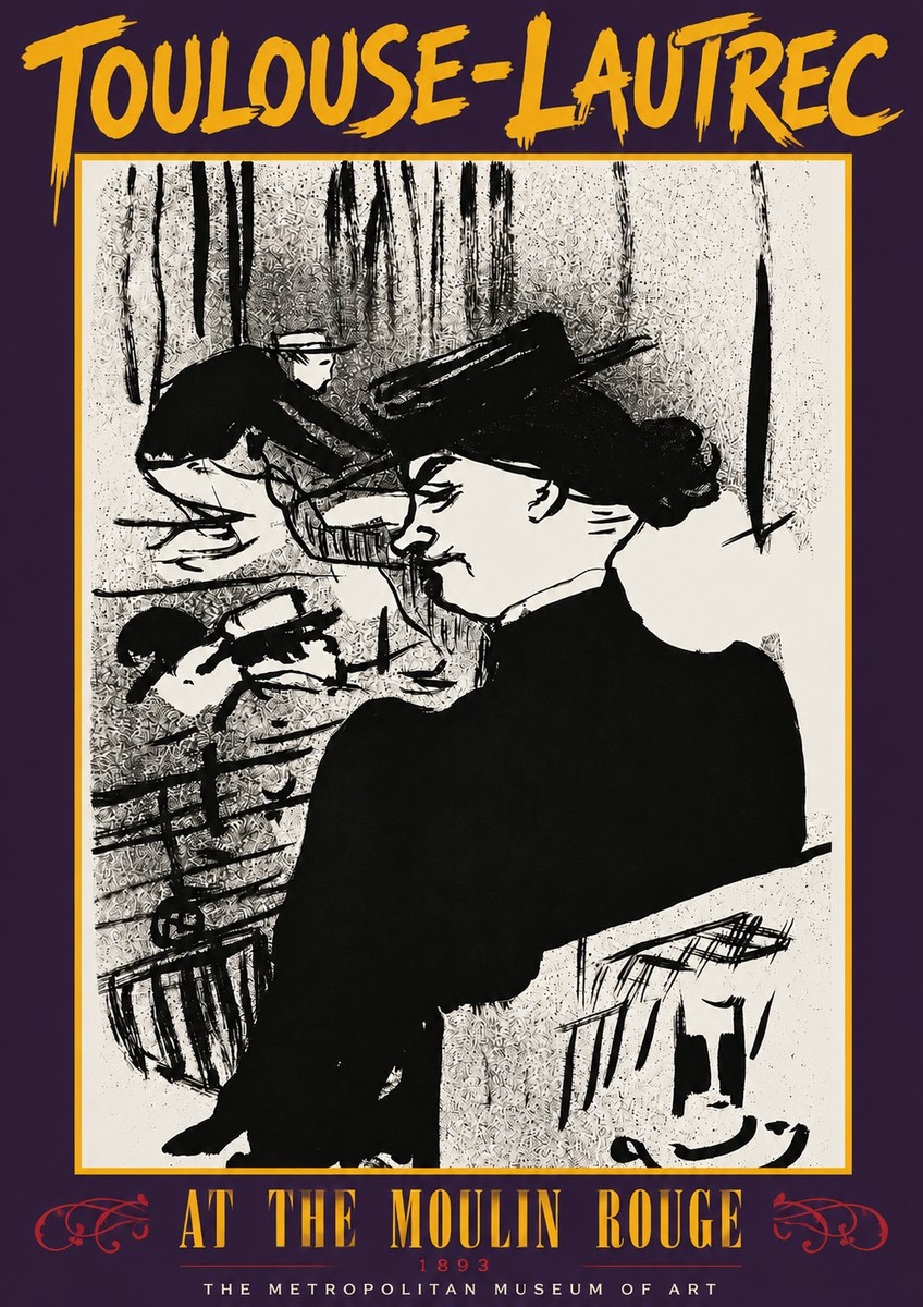 Toulouse-Lautrec At the Moulin Rouge XII No3 - Juliste