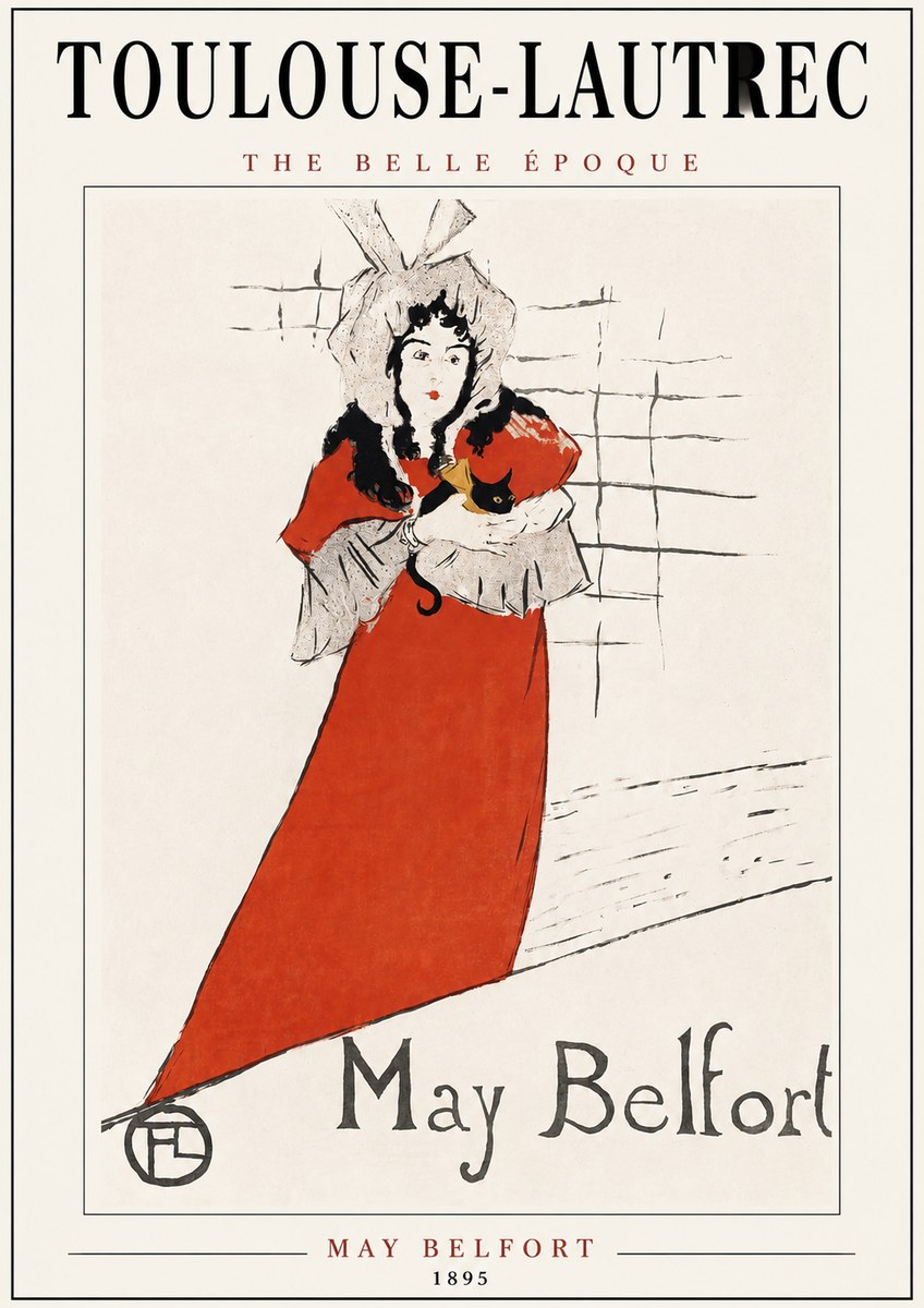 Toulouse-Lautrec May Belfort No2 - Juliste