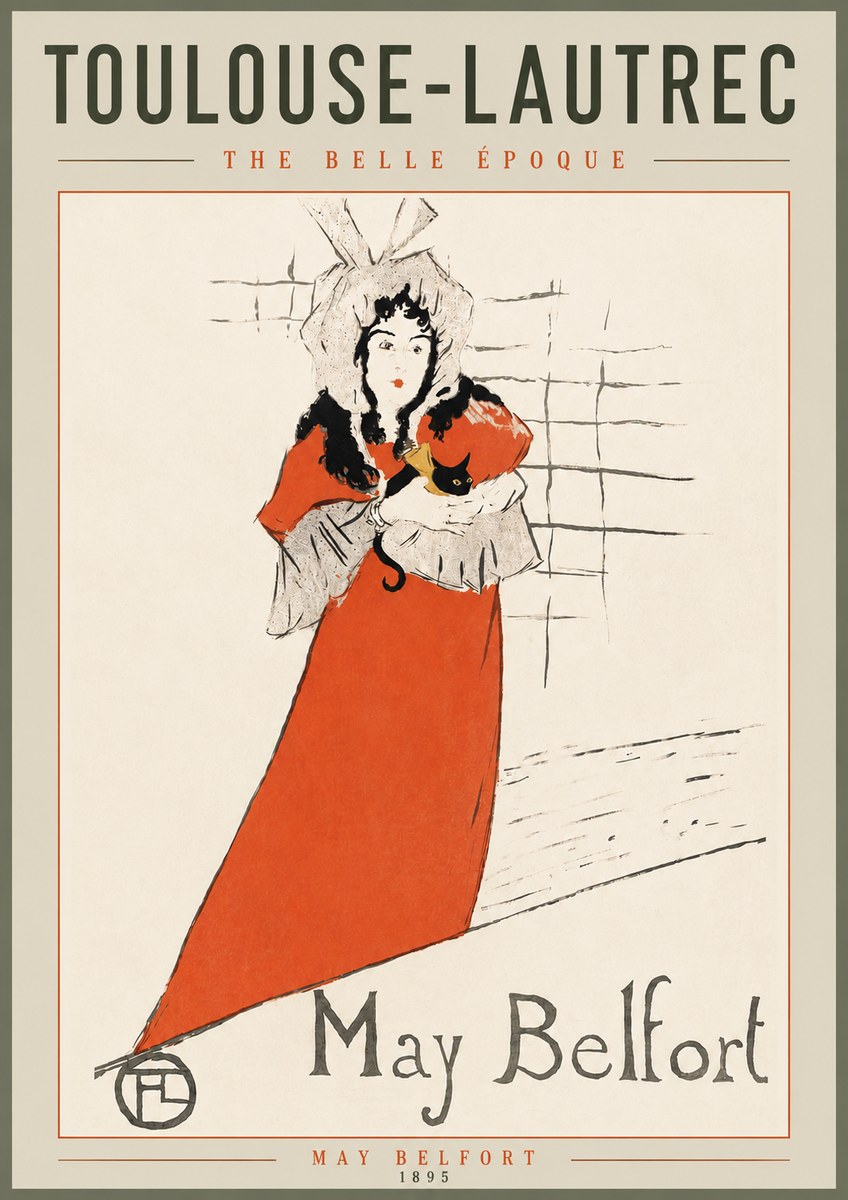 Toulouse-Lautrec May Belfort No4 - Juliste