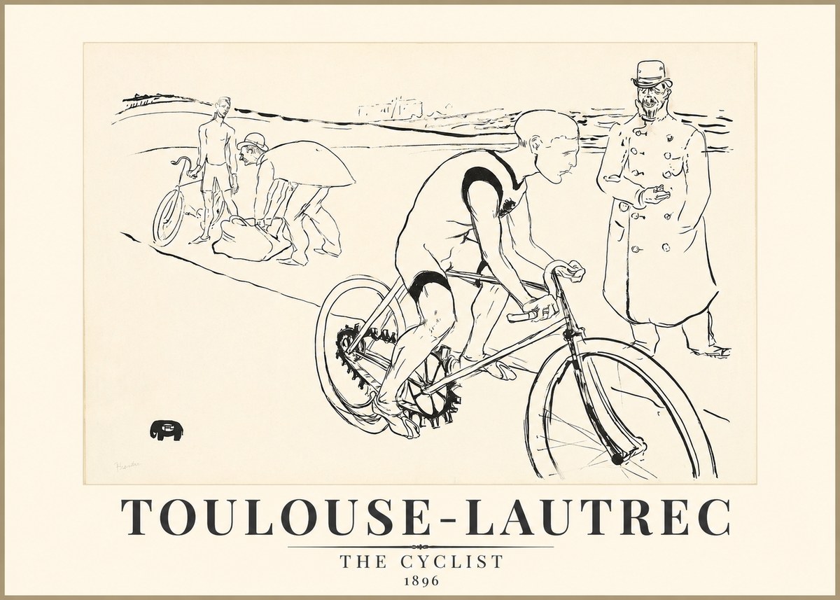 Toulouse-Lautrec The Cyclist No1 - Juliste