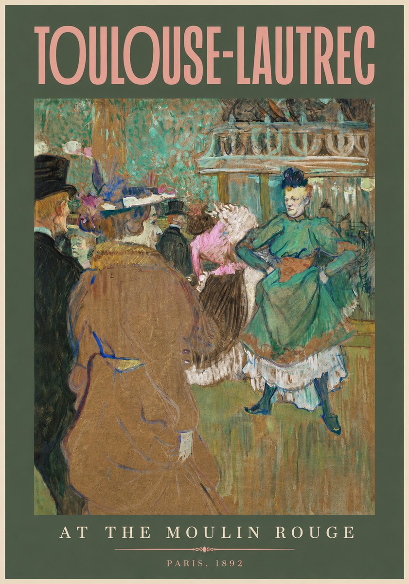 Toulouse-Lautrec At the Moulin Rouge XIII No2 - Juliste