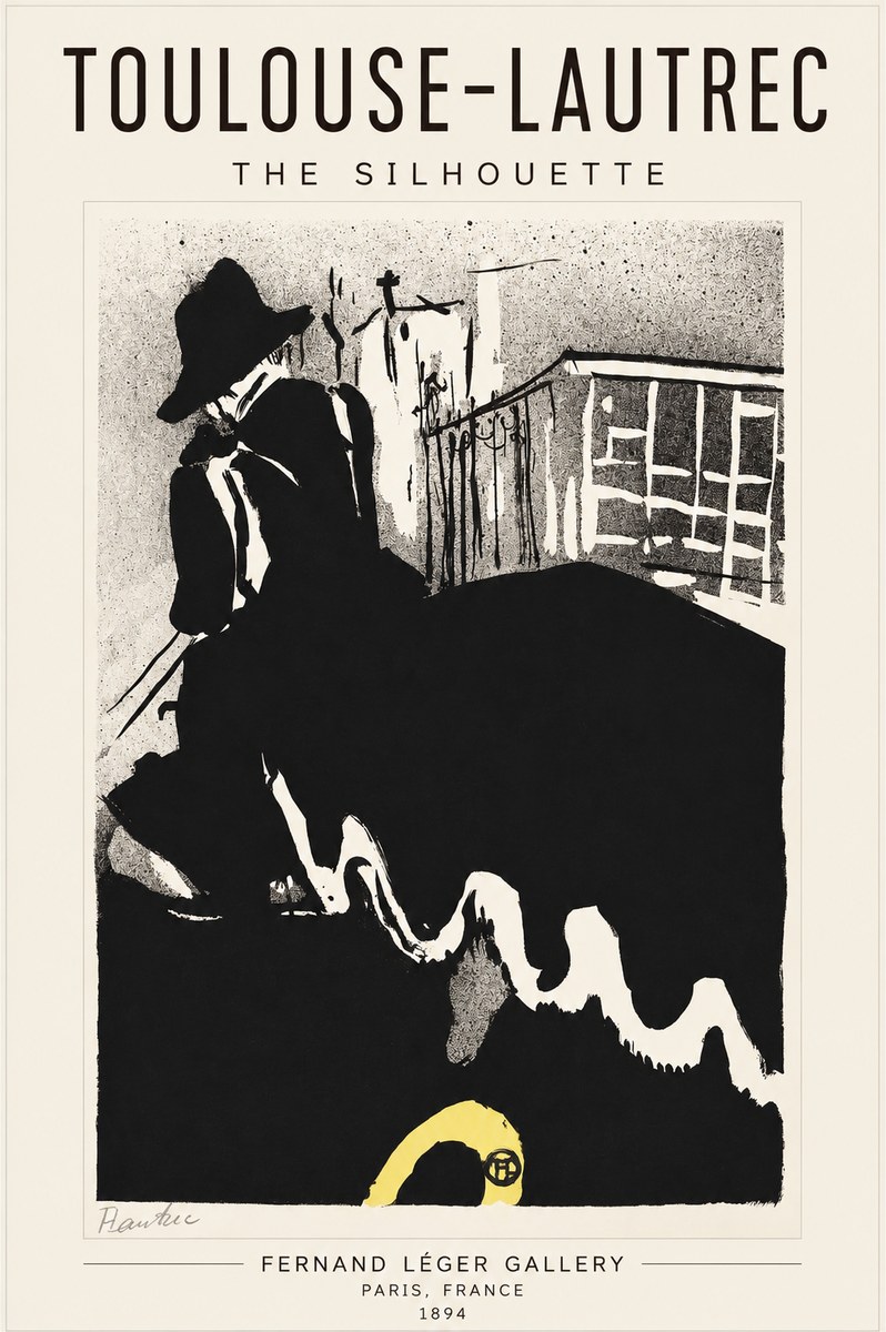 Toulouse-Lautrec The Silhouette No1 - Juliste