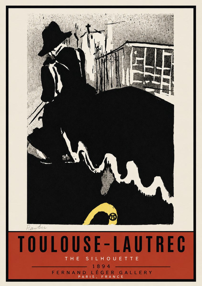 Toulouse-Lautrec The Silhouette No3 - Juliste