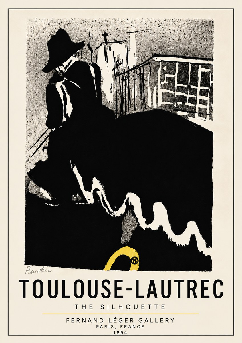 Toulouse-Lautrec The Silhouette No5 - Juliste