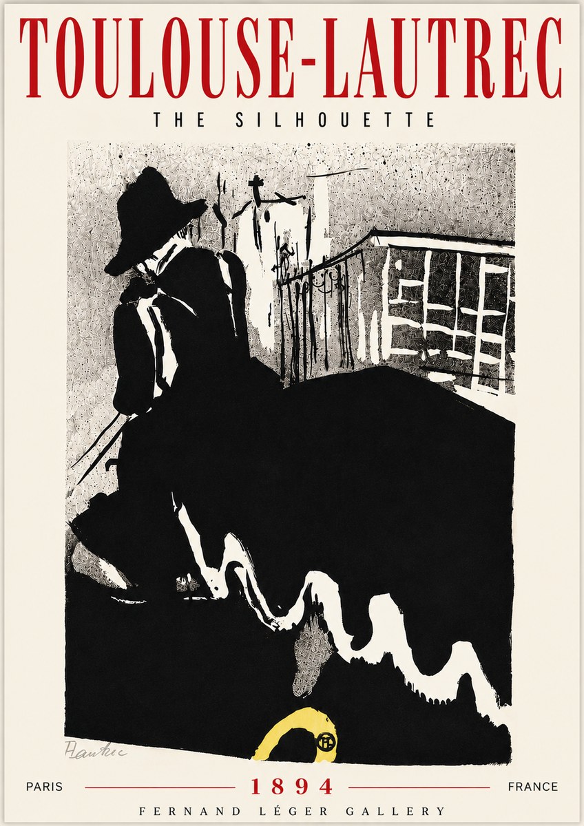 Toulouse-Lautrec The Silhouette No6 - Juliste