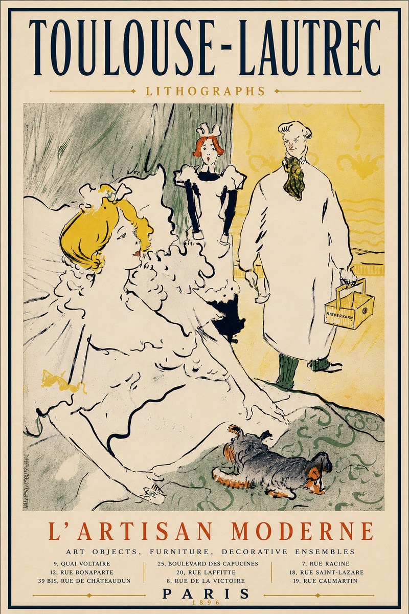 Toulouse-Lautrec L'artisan Moderne No6 - Juliste