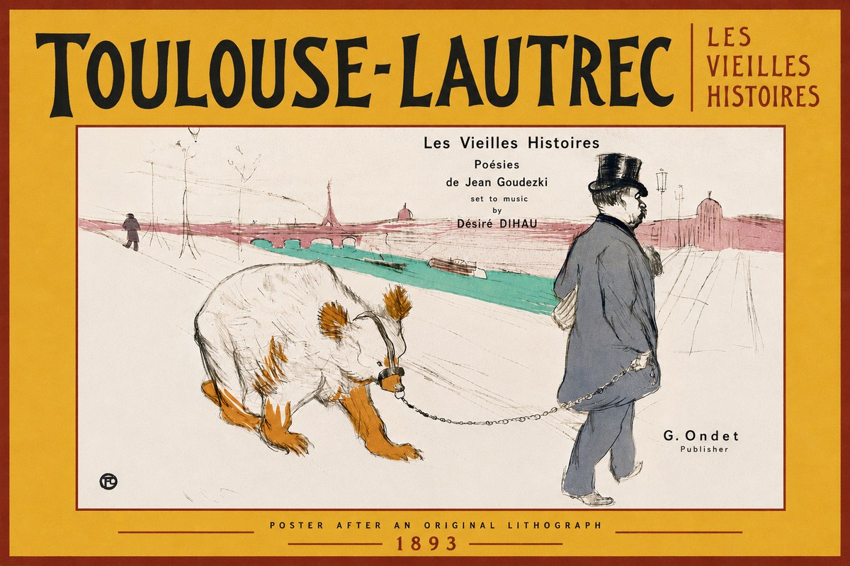 Toulouse-Lautrec Les Vieilles Histoires I No6 - Juliste