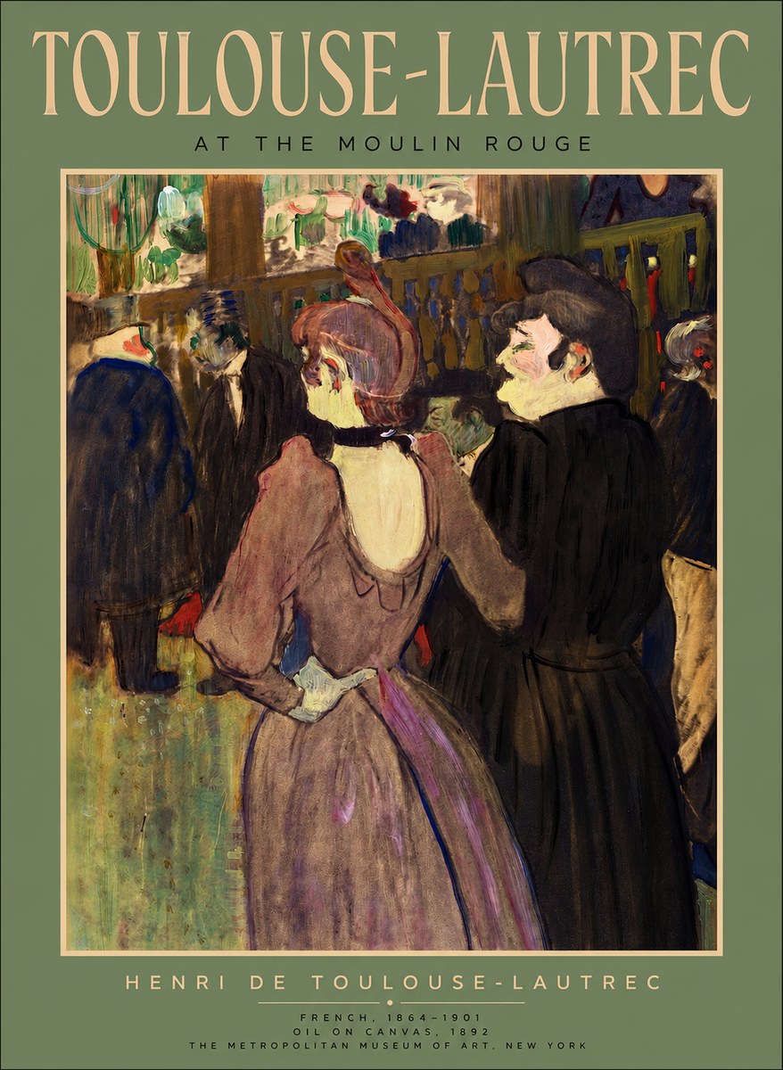 Toulouse-Lautrec At the Moulin Rouge XIV No2 - Juliste