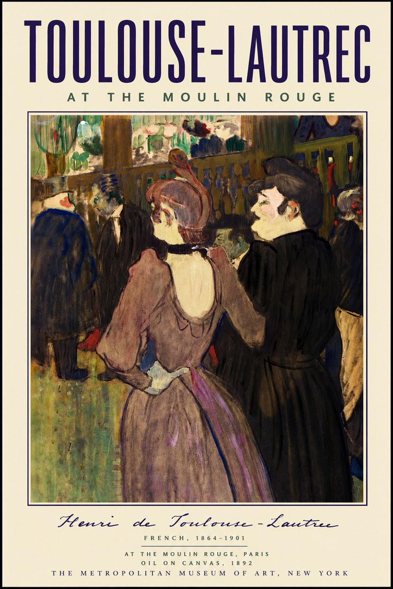 Toulouse-Lautrec At the Moulin Rouge XIV No4 - Juliste