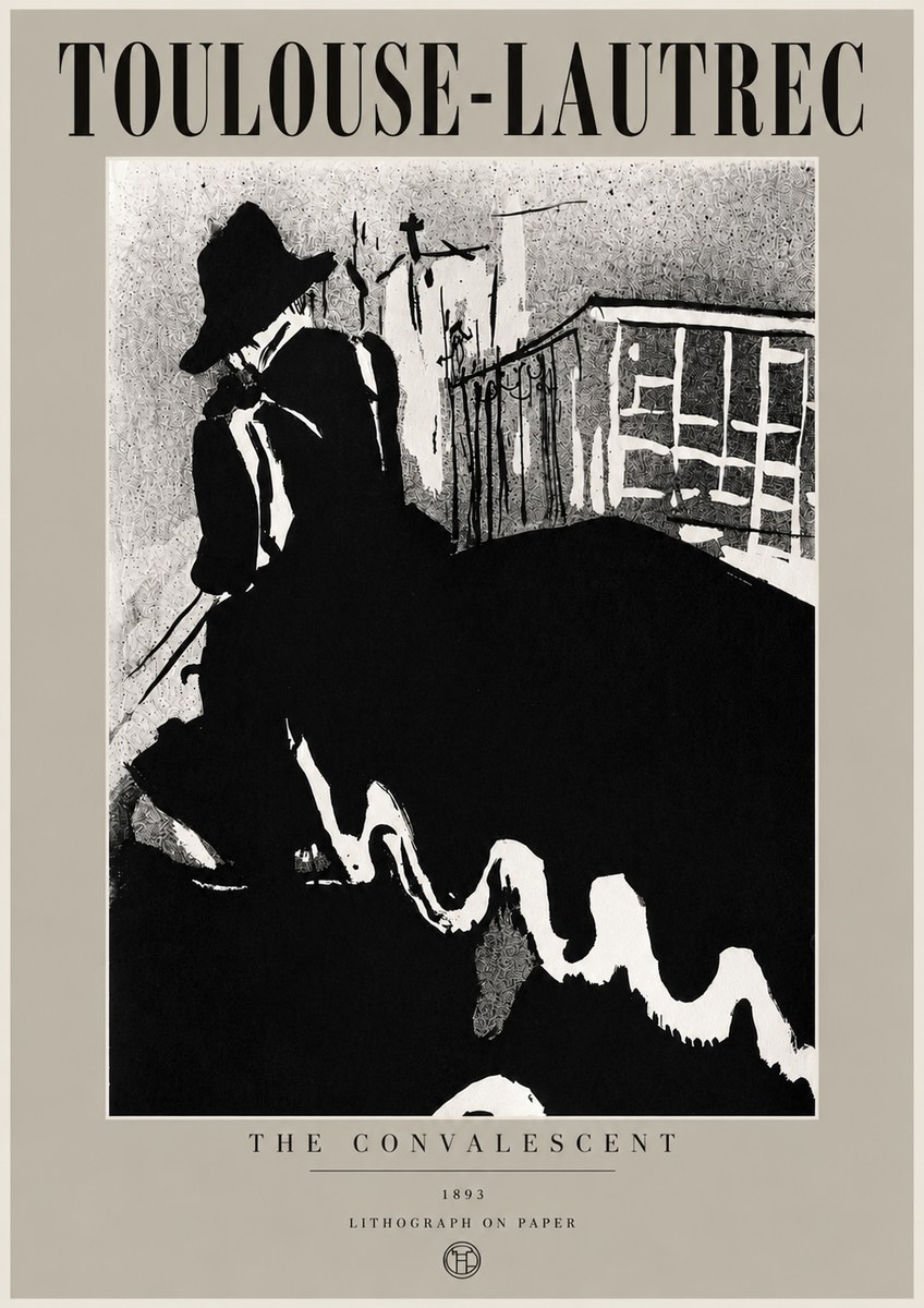 Toulouse-Lautrec The Convalescent No6 - Juliste