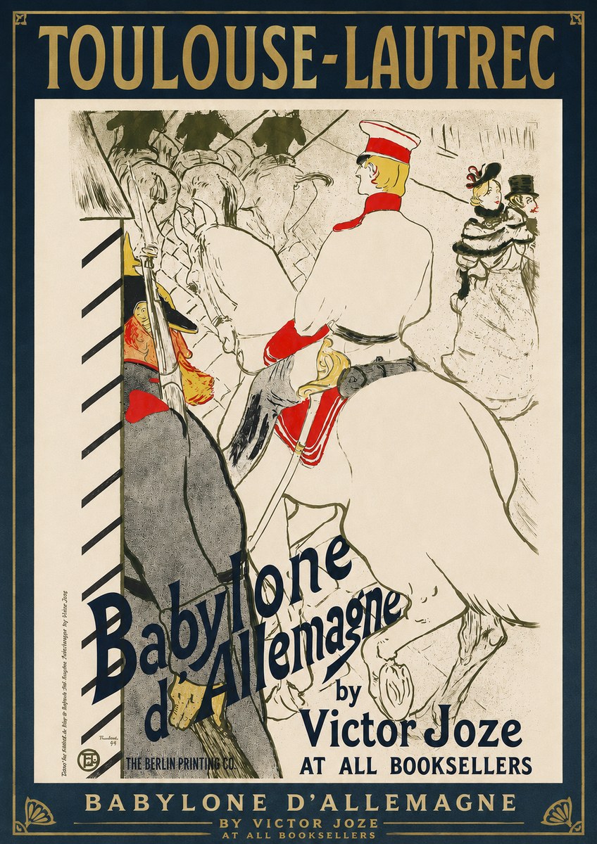 Toulouse-Lautrec Babylone D'allemagne No3 - Juliste