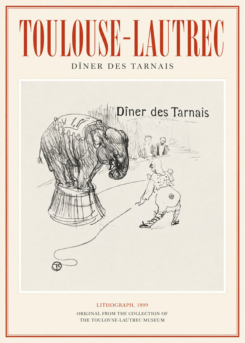 Toulouse-Lautrec Dîner Des Tarnais No1 - Juliste