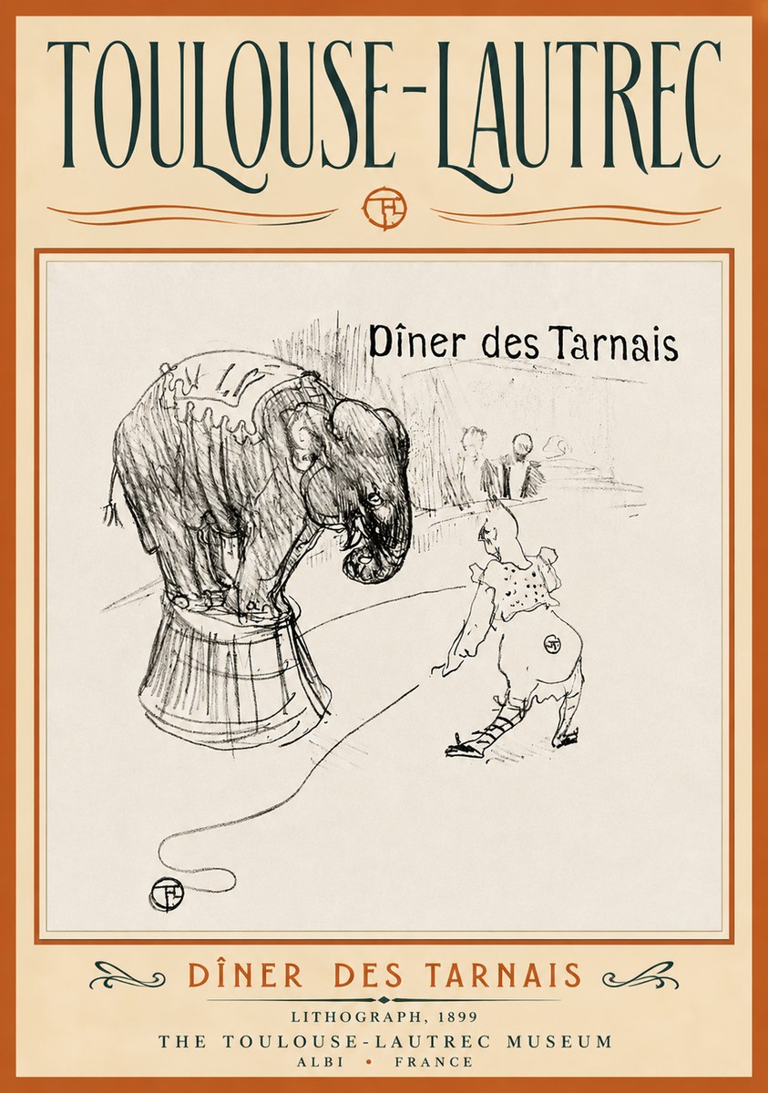 Toulouse-Lautrec Dîner Des Tarnais No4 - Juliste