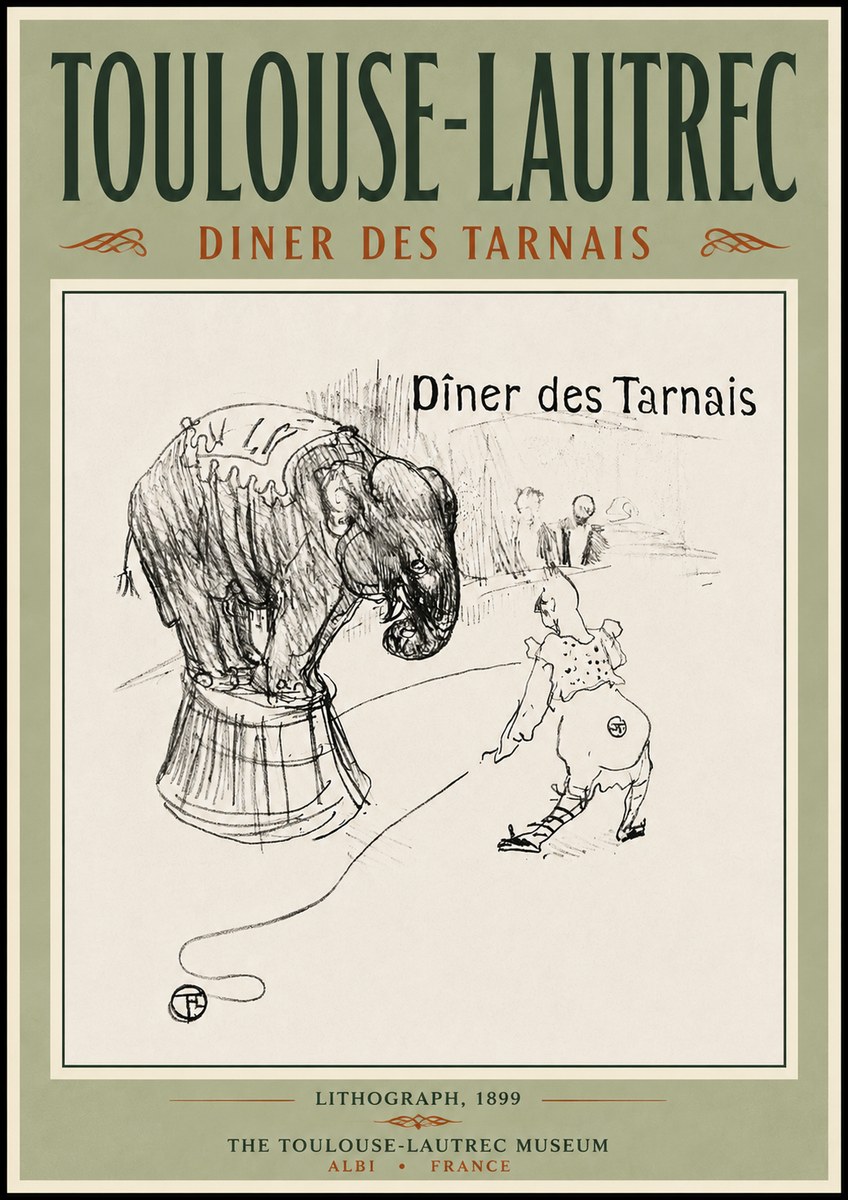Toulouse-Lautrec Dîner Des Tarnais No5 - Juliste