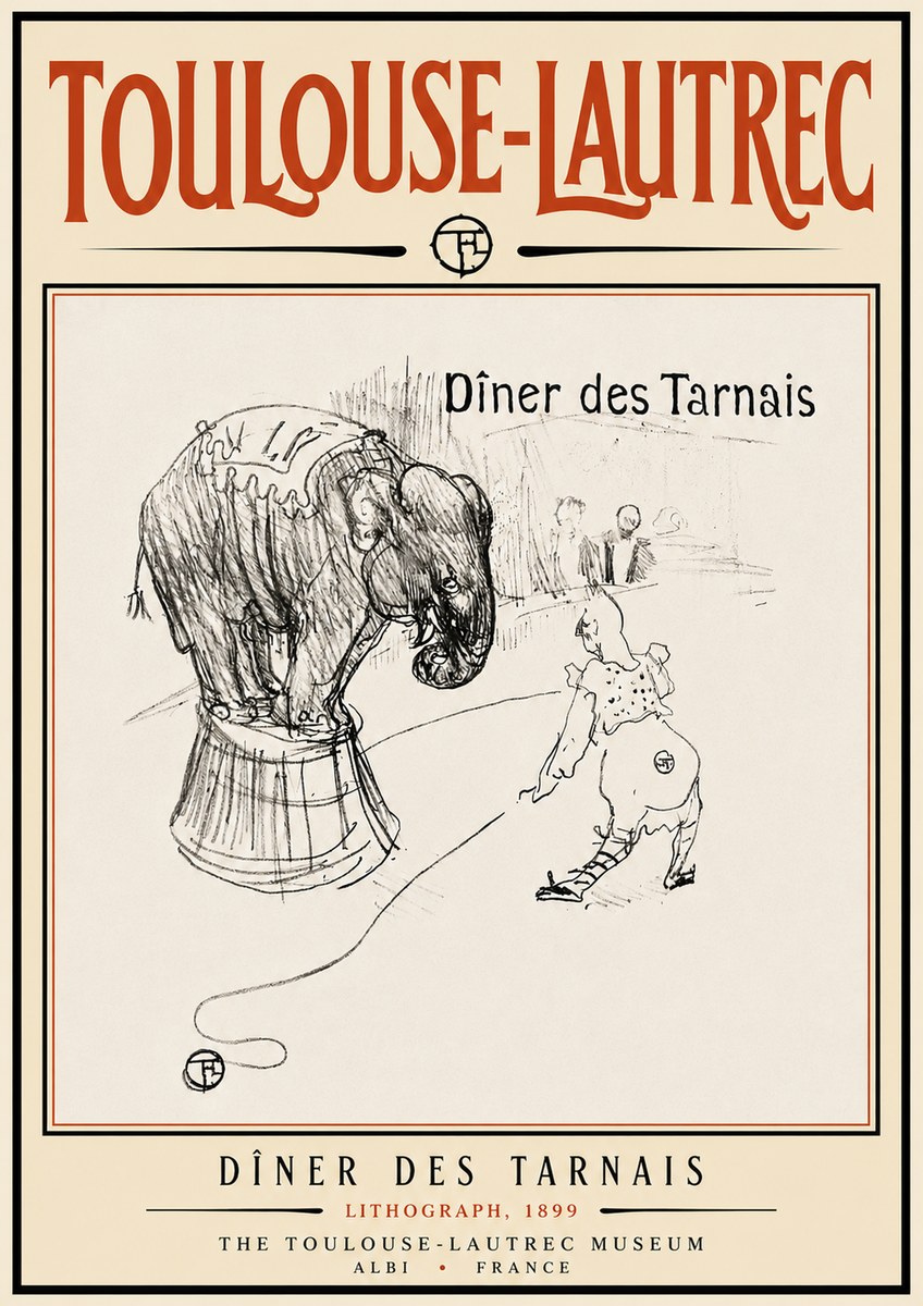 Toulouse-Lautrec Dîner Des Tarnais No6 - Juliste