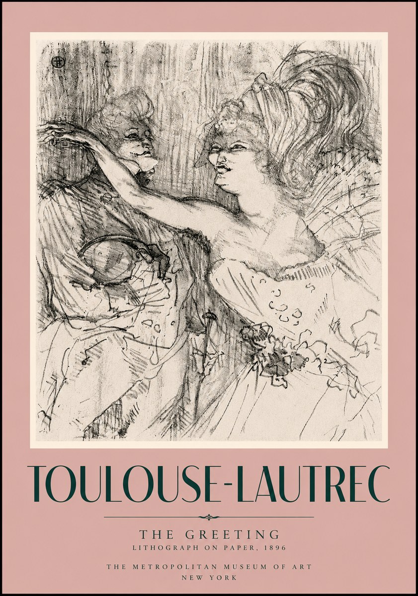 Toulouse-Lautrec The Greeting No5 - Juliste