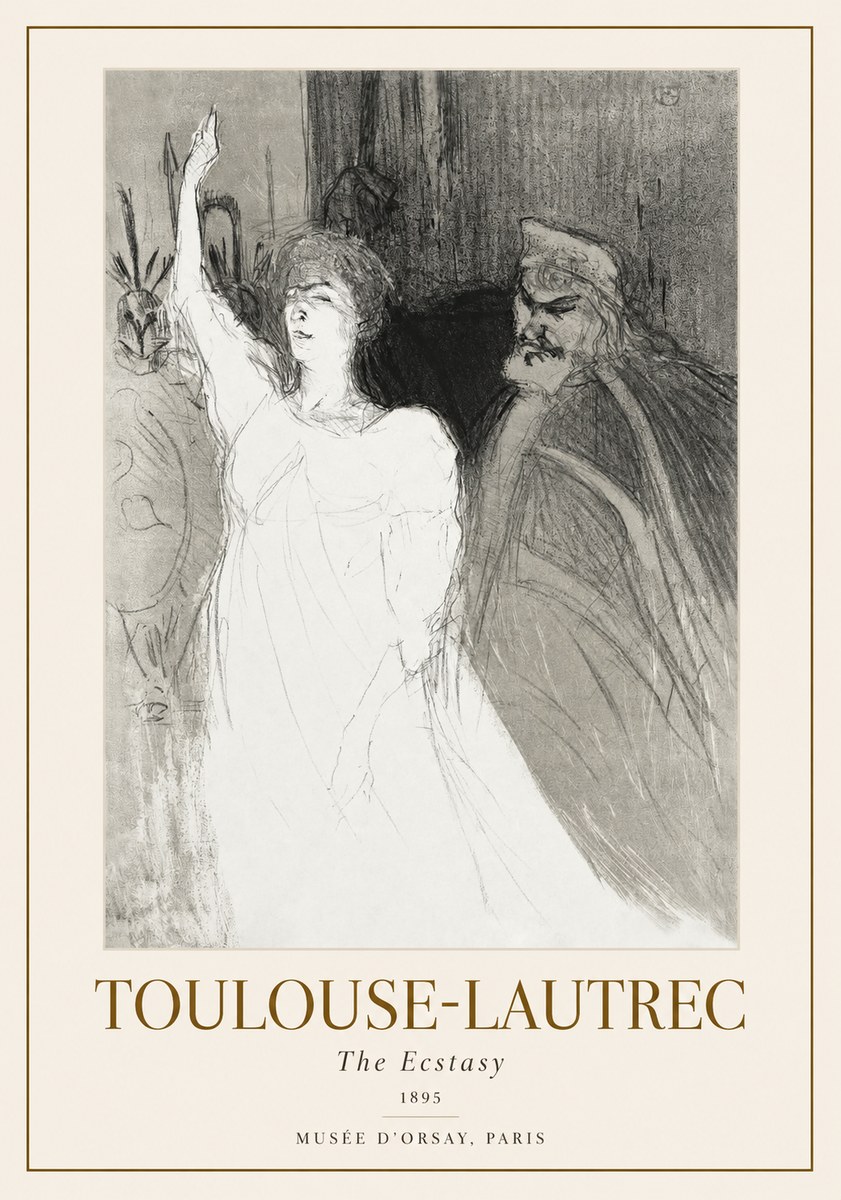 Toulouse-Lautrec The Ecstasy No1 - Juliste