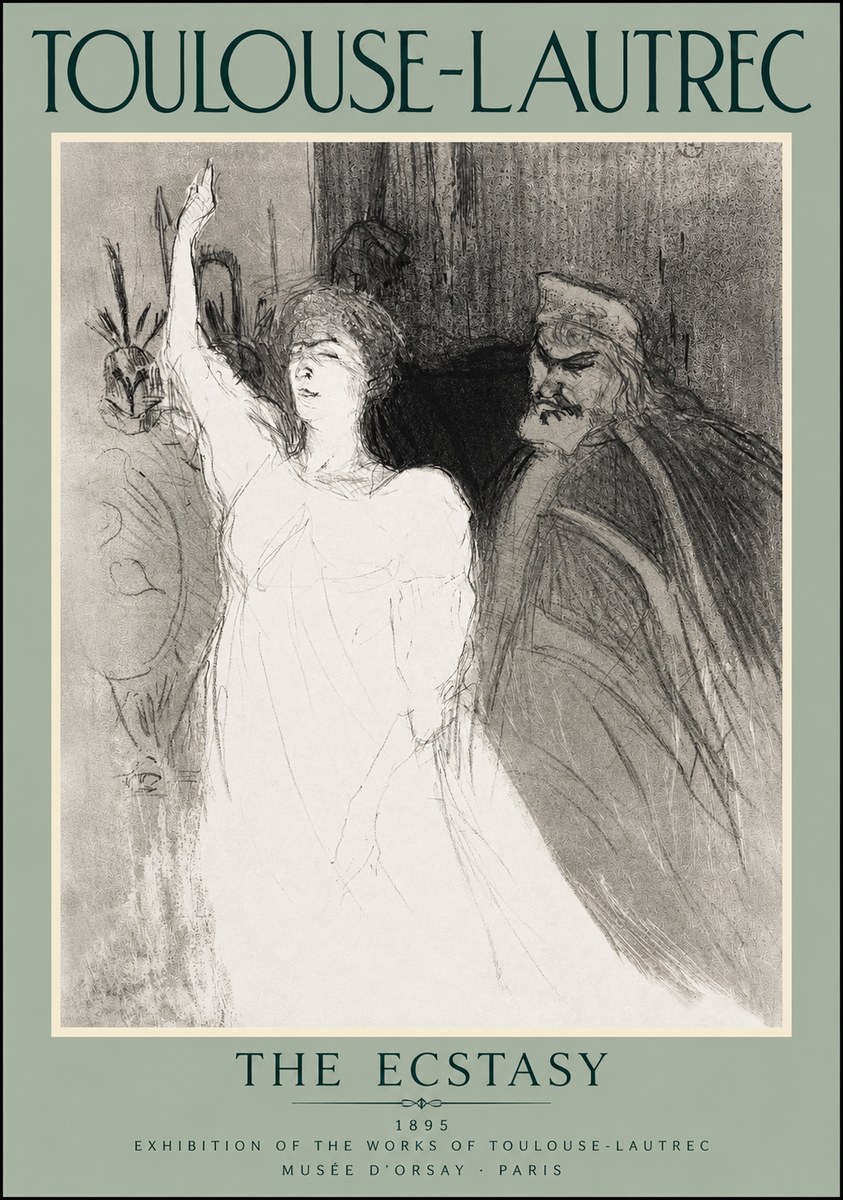 Toulouse-Lautrec The Ecstasy No3 - Juliste