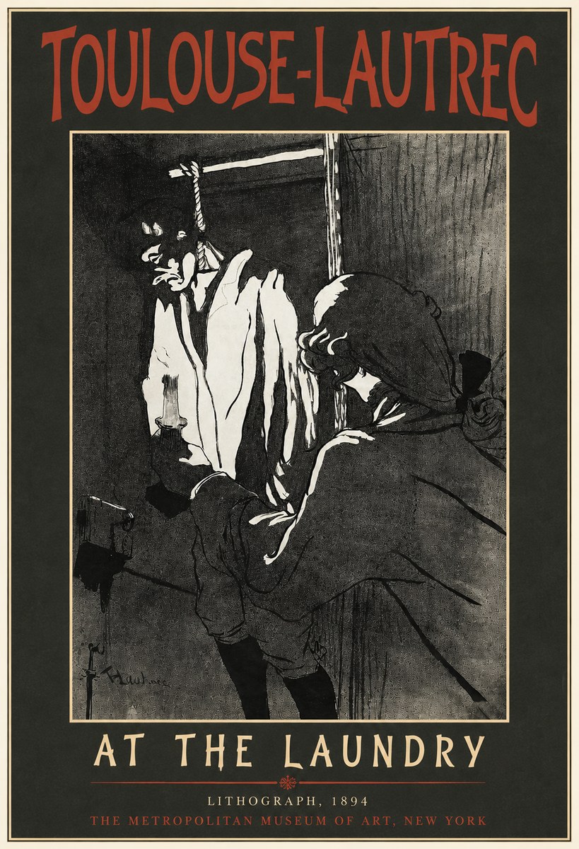 Toulouse-Lautrec At the Laundry No4 - Juliste